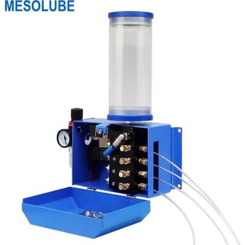 Mesolube 4-outlet 800ml MQL Pneumatic Micro Lubrication and Cooling System with Solenoid Valve for Punch Machine Tools