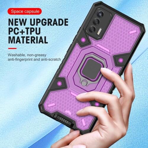Shockproof Heavy Duty Armor Case For OPPO Realme GT 5G Transparent Ring Stand Phone Back Cover For Realmy Realmi GTNeo Neo 6.43"
