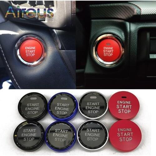 Crystal Car Start Stop Engine Ignition Cover Auto Button Case For Subaru Forester Impreza XV BRZ Outback STI GT WRX Accessories