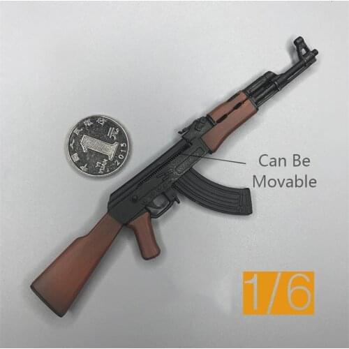 Hot Sales 1/6th Model Toys Weapons Gun AK47 For Usual Soldier Doll Scene Components