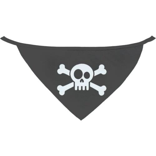 Boy Skull Adjustable Dog Bandana Pet Scarf Cute Neckerchief For Puppy Dog Cat Pet Bibs