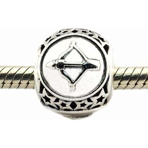 Fit Pandora Bracelets Sagittarius Star Sign Charm Authentic 925 Sterling Silver Female Jewelry Beads for DIY Making Kralen F423