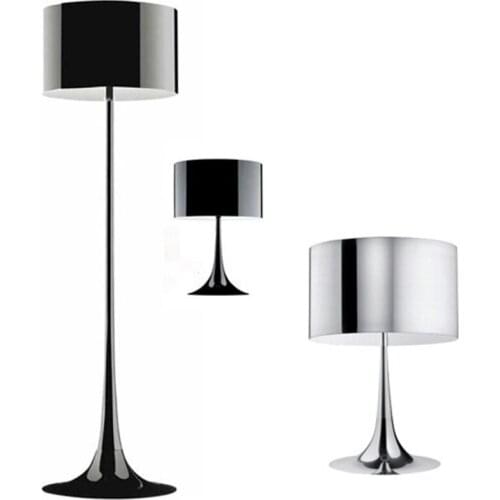 Dia.39cm H170cm White/Black Modern Wrought Iron Floor Lamp Living Room Stand Lamps Aluminum Led Light Office Bedroom Home MING