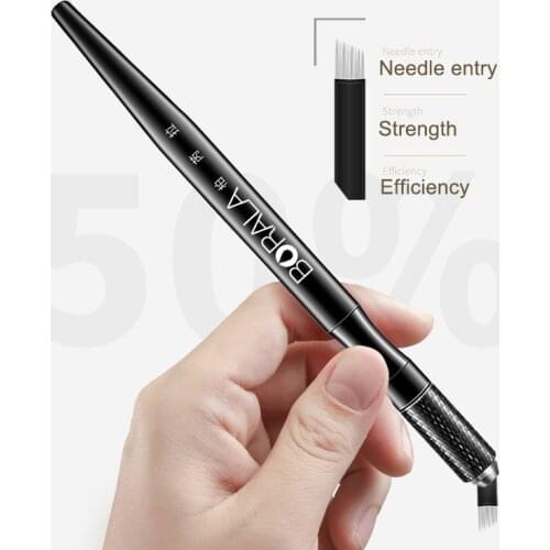 Starry sky Tattoo Handmade Pen for Eyebrow Pencil Manual Permanent Makeup Microblade Embroidery Eyebrow Pencil Holder