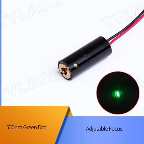 D8X30mm Adjustable Focus 520nm 1mW 5mW 10mW 20mW 30mW Green Dot Laser Diode Module Industrial Grade ACC Driver TYLASERS