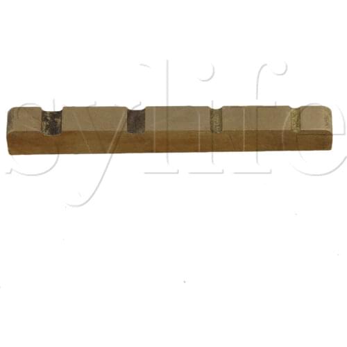 Golden 38x3.6x5mm Metal Nut for 4 String Guitar Bass Replacement