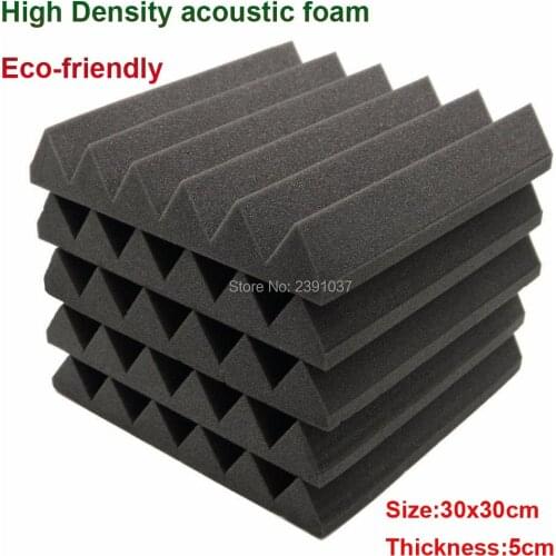 High Density Polyurethane Foam Acoustic Foam Soundproofing Foam Sound Treatment Studio Room Absorption Wedge foam Tiles