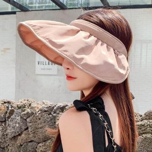 1@# Colorful Women Summer Hat Uv Protect Travel Cap Lady Cap Female Simple Foldable Wide Brim Lithe Girls Hat Sun Hat Beach