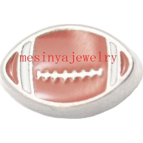 10pcs America Football Soccer Sport Physical Exercise Custom Floating Charms for Glass Locket