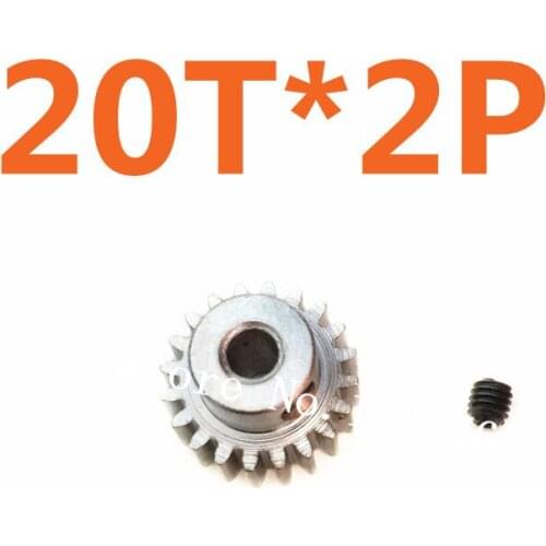 2Pcs 20T Motor Gear Metal 48P 3.2*0.8 HSP Spare Parts Upgrade Pinion Gear For TRAXXAS Himoto Redcat HPI 1/10 RC Car Al