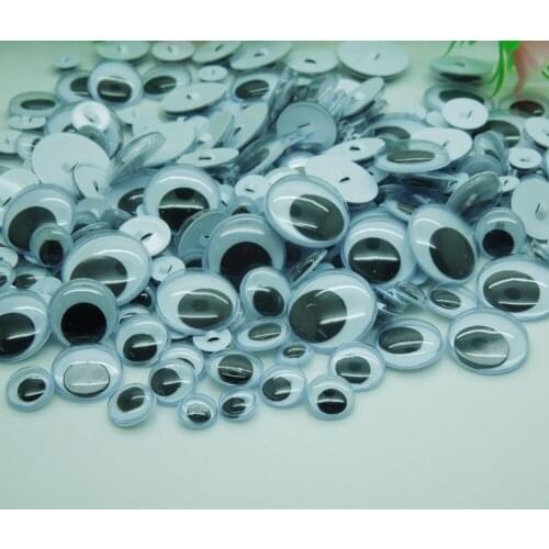 300pcs/lot wholesale High quality 8-25mm ECO-Friendly Plastic Eyes Sew on Activities Moving Eyes For Doll Toy accessories