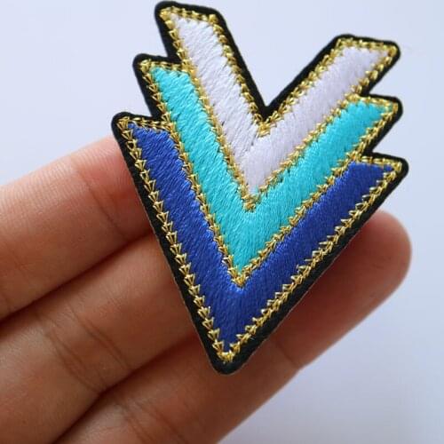5pc/lot arrow embroidery patches for clothing Embroidered iron on patch for clothes ironing applique parches for jacket
