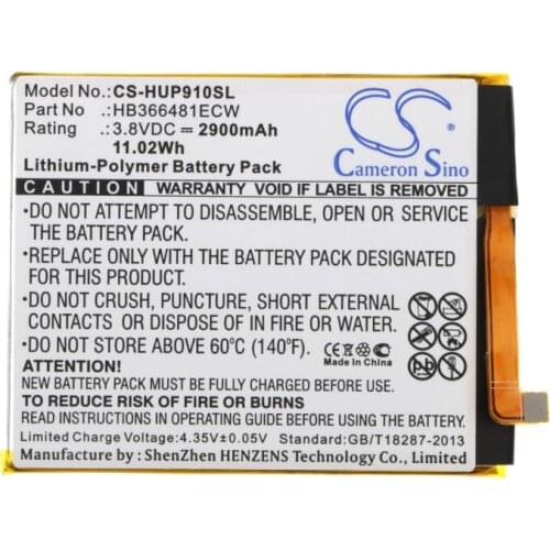 Cameron Sino 2900mAh battery for HUAWEI 6 2018 Dual SIM 704HW ANE-AL00 L00 L01 L21 L22 L23 LX1 LX2 LX2J LX3 TL00 Ascend P9
