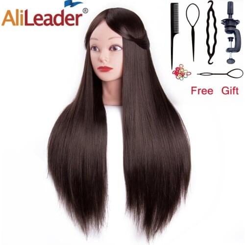 Alileader Quality Mannequin Head For Hair Training Styling Pro Salon Hairdressing Cosmetology Dolls Head For Hairstyles