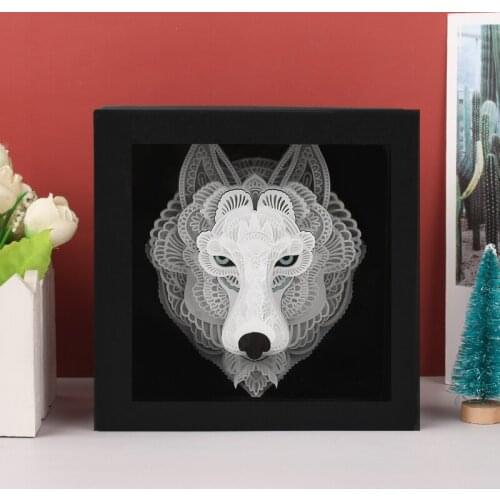 Free Shipping 3D Paper Puzzle Diy Craft Fox Husky Animals Assembly Model Kits Jigsaw Adult Kids Toys Party Decoration Gift