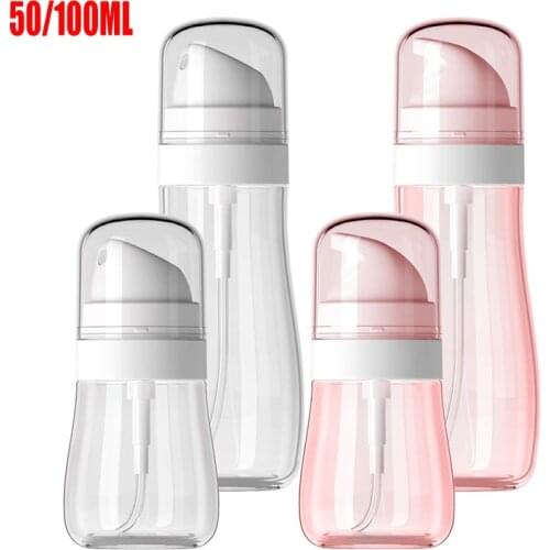 Spray Bottle Travel Lotion Bottle Refillable Essential Oils Cosmetics Liquid Container Mini Empty Bottle 50/100ML