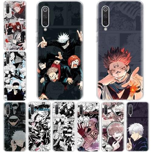 Jujitsu Kaisen Animation Phone Case For Xiaomi Redmi Note 10 9S 8T 9 8 7 6 5 Pro S2 9C 9A 8A 7A 6A 5A K30 K20 Cover