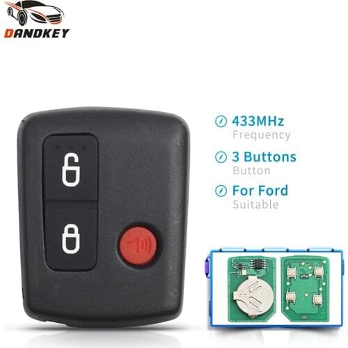 Dandkety 3 Buttons Fob For Ford Falcon BA BF Territory SX SY Ute/Wagon 2002-2010 433MHz Brand New Entry Smart Remote Car Key