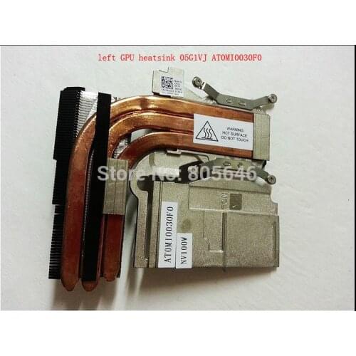 For DELL ALIENWARE M18X R2 left cooling GPU heatsink 05G1VJ AT0MI0030F0 NV100W or 0KC5GV AT0MI0080F0 GTX100W