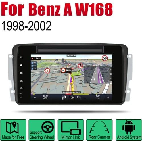 For Mercedes Benz A W168 1998~2002 NTG Car Android Player DVD GPS Navigation System HD Screen Radio Stereo Integrated Multimedia