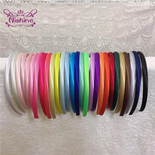 Nishine 5pcs/lot Toddler Solid Color Elastic Hairbands Fashion DIY Children Headwear Kids Accessories Birthday Gifts Photo Props