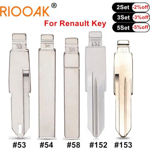 KD VVDI Remote Key Blade Blank #53 #54 #58 #152 #153 For Lada Renault Megan Dacia Clio Duster for JMD VVDI KEYDIY KD Remote