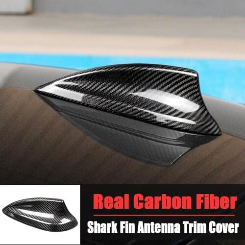 True Carbon Fiber Antenna Cover Shark Fin For BMW E90 E92 F20 F21 F23 F30 F10 F32 F34 G30 G20 F15 F16 F21 F45 F48 Car Styling
