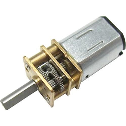 CHANCS DC Mini Metal Gear Motor N20 3V/6V/12V 15/30/50/60/100/200/300/500 Shaft 10mm