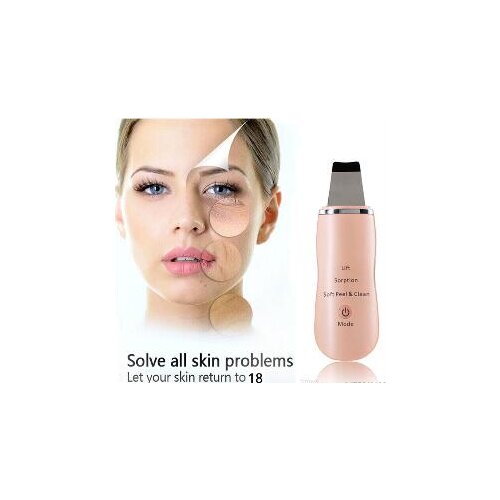 NEW!!! Facial peels beauty Device Blackhead Removal exfoliator face lift beauty device Ultrasonic Ion Skin Scrubber Rechargable