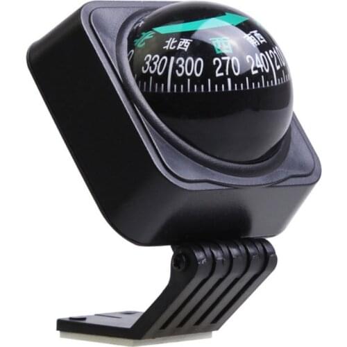 New Adjustable Navigation Dashboard Car Compass Cycling Hiking Direction Pointing Guide Ball Shaped Compass Outdoor Accessories