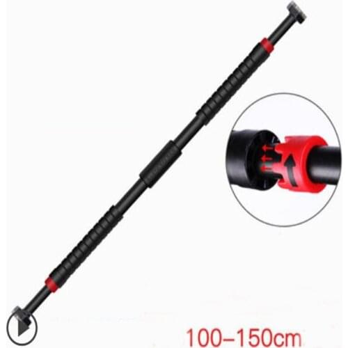 100-150cm Adjustable Door Horizontal Bar Multipurpose wall fitness bar with Non-slip lock