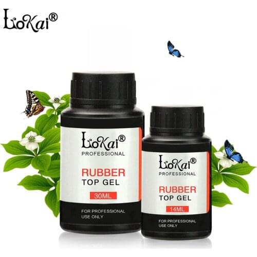 14ml Lokai Rubber Base Coat Rubber Top Coat Long Lasting Nail Art Salon DIY UV Gel Nail Polish Varnish Clear Primer Top Coat