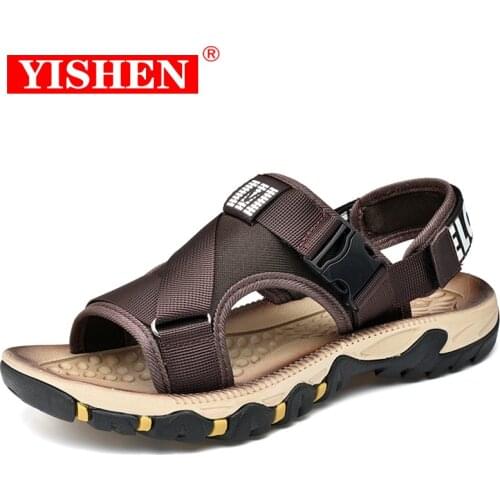 New Classics Style Men Sandals Outdoor Summer Breather Shoes Anti-Slippery Beach Shoes Men Comfortable Soft Sandals Plus Size
