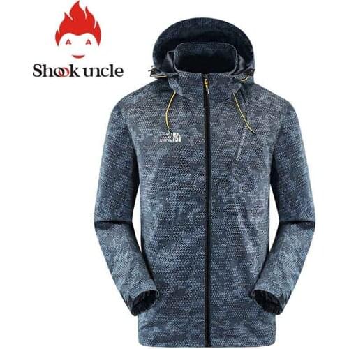 Spring autumn New casual hooded mens jacket sports waterproof plus size Jacket men casual mens coat Field travel clothes #2828