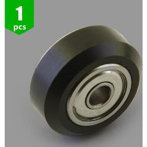 SWMAKER Black Delrin Solid V Wheel Assembly for Aluminum Extrusion CNC Router 3D Printer