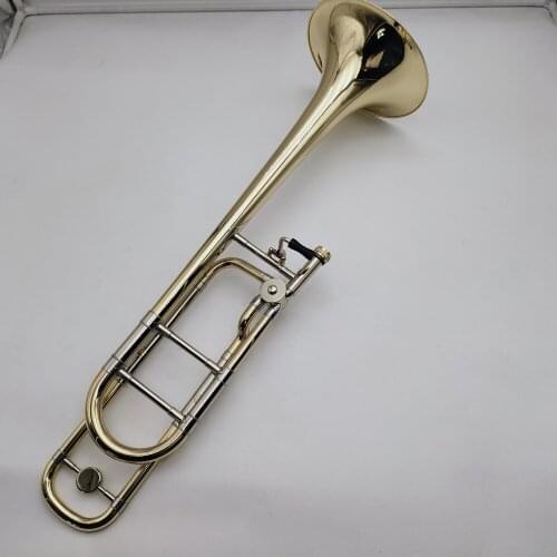 High Qulaity Bach Tb 450 B Bb/F Tenor Trombone Brass Lacquered Gold Plated Professional Musical Instrument With Mouthpiece Case