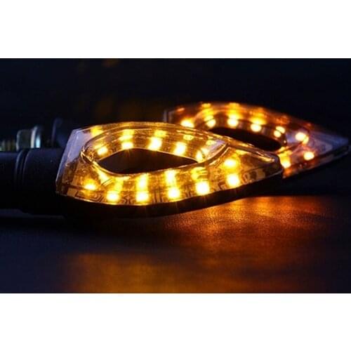 1PC Universal Motorcycle LED Turn Signal Lights Indicator Blinker Lamp Amber