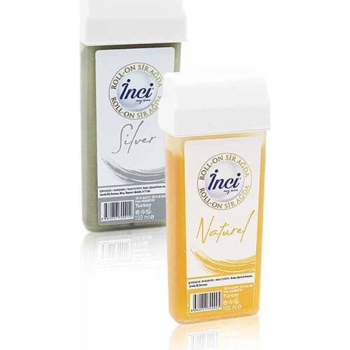 Pearl silver and cartridge roll on depilatory 2 pcs, filling, waxing depilation, sugar-free waxing, hair Removal, hair removal