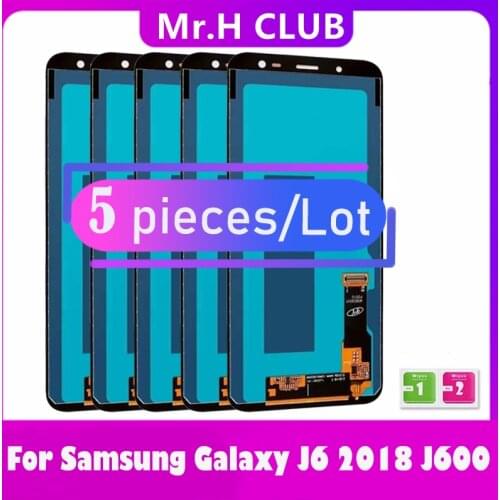 5Pcs 5 Pieces/Lot LCD INCELL For Samsung Galaxy J6 2018 J600 J600F J600Y SM-J600F J600G J600FN LCD Screen Touch Display Assembly