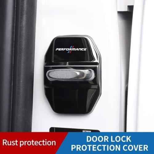4pc Car Door Lock Protective Cover Shell Emblem Decal Sticker Accessories for G30 G38 G32 E70 E71 F15 F16 F45 F52 G01 G08 G20