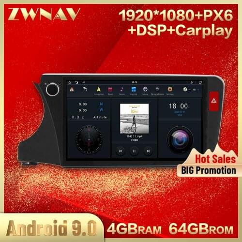 4G+64GB MAX-PAD Android 9.0 Car Multimedia Player streaming media For Honda City 2015-2020 HIFI Navigation Head unit Auto Radio