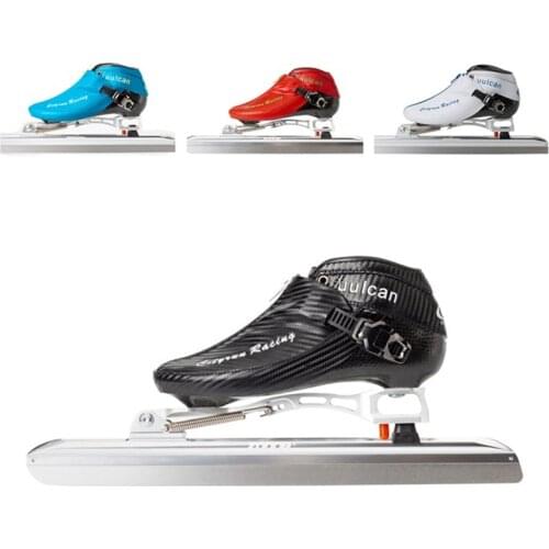 CITYRUN ice skates shoes Zip boot dislocation ice blade skating patines 380mm 410mm 430mm 62 HRC knife track maple speed race