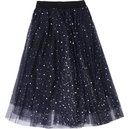 Teenage Girls Tulle Skirt Ruffle Summer 2019 Black Skirt for Girls Fashion Princess Ball Gowns for Kids Clothes Girls 8 to 12