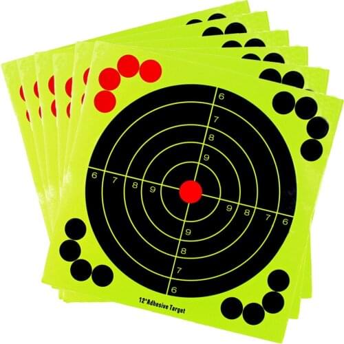 Shooting target paper fluorescent sputtering 8 inch 12 inch 14.5 inch High quality hunting training outdoor entertainment slings