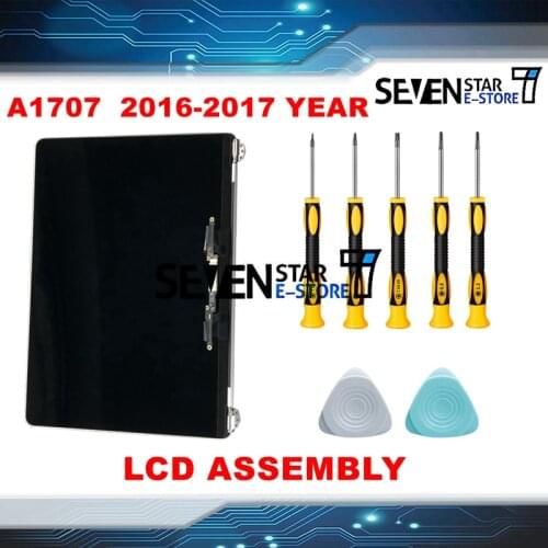GOUZI Grey Silver 2016 2017 Year 15" A1707 Screen Assembly For Macbook pro Retina 15.4" A1707 LCD LED Display EMC 3162 EMC 3072