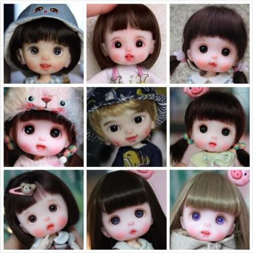 OB11 doll head customization 1/8 BJD dolls OB doll head DIY polymer clay doll