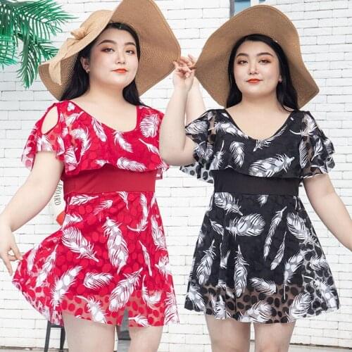 Swimsuit womens new one-piece ladies sexy conservative slim belly plus size ins hot spring swimming suit plus size swimwear