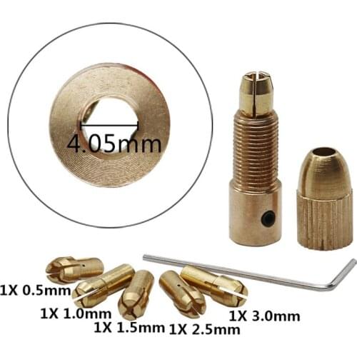 Micro Drill Self Tightening Chuck Small Drill Clamp Hand Drill Woodworking Drill Chuck Brass Small Grinders
