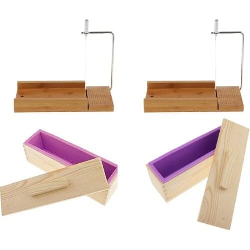Wood Soap Cutter Mold Set Wire Soap Cutter Slicer for Handmade Candles Trimming DIY Cutting Making Practical Handmade Tools