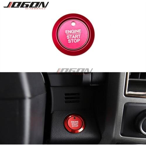 2pcs Car Engine Start Stop Switch Button Overlay Cover Trim For Ford F150 Raptor 2017 2018 2019 2020 Car Accessories